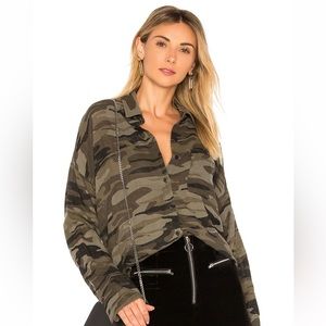 Sanctuary button up camo shirt